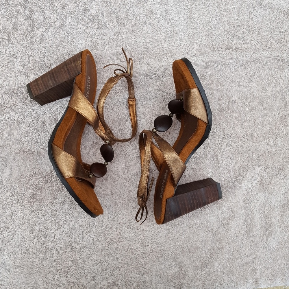 New Kenneth Cole Reaction 7 Copper Leather Sandals